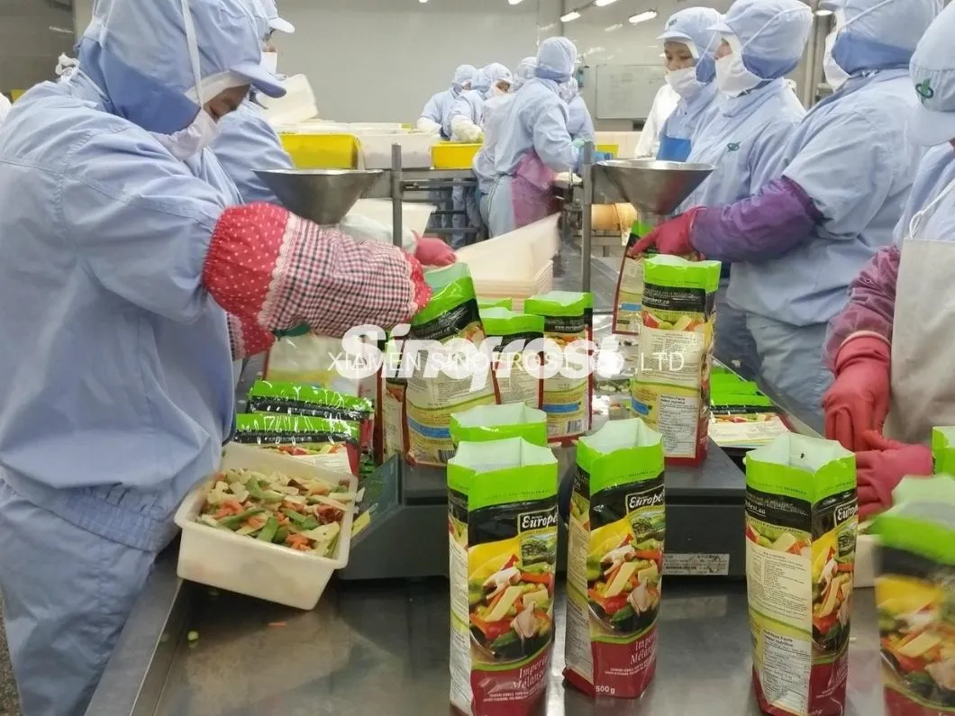 IQF Mixed Vegetables,Frozen Mixed Vegetable,Vegetable Blend,Green Beans,Green Pea,Carrot,Corn Kernel,Pepper,Onion,3/4/5/6 ,Vegetables Mix,Frozen Vegetables