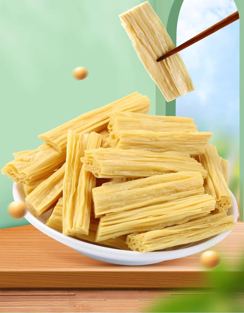 High Protein Soy Aspragus Cut Chinese Yuba Instant Beancurd Stick