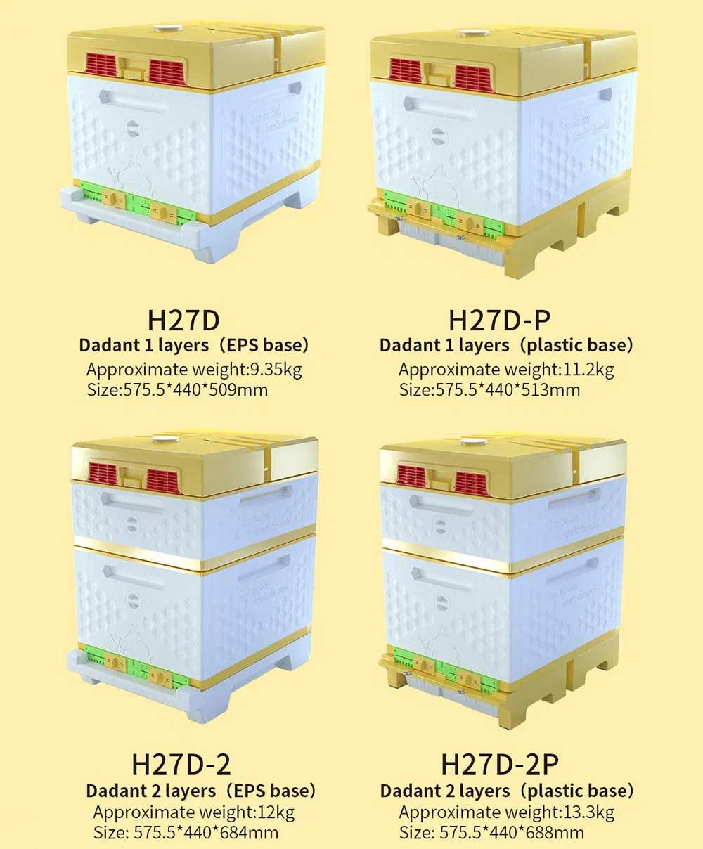 Apiculture Honey Bee Hive Dadant Plastic Beehive for Beekeeper