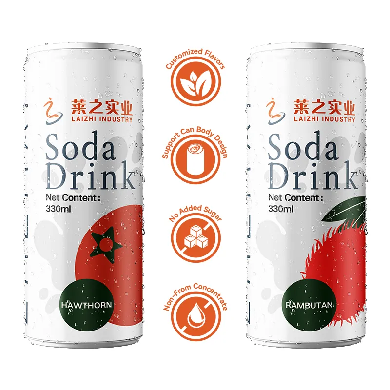 OEM Organic Lime Carbonated Sparkling Drink with Custom Logo