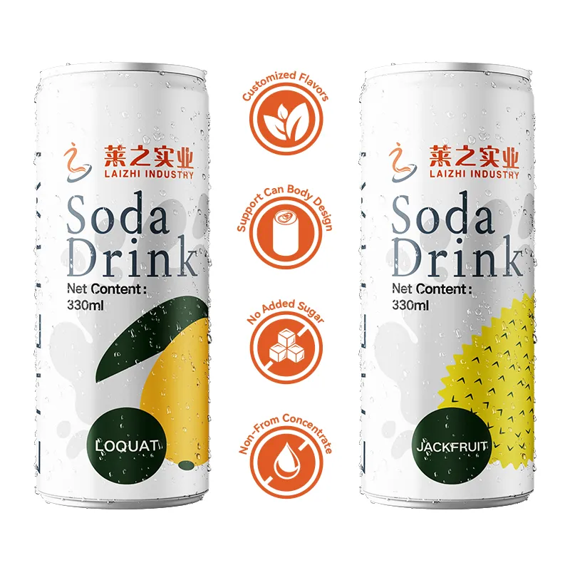 OEM Organic Lime Carbonated Sparkling Drink with Custom Logo