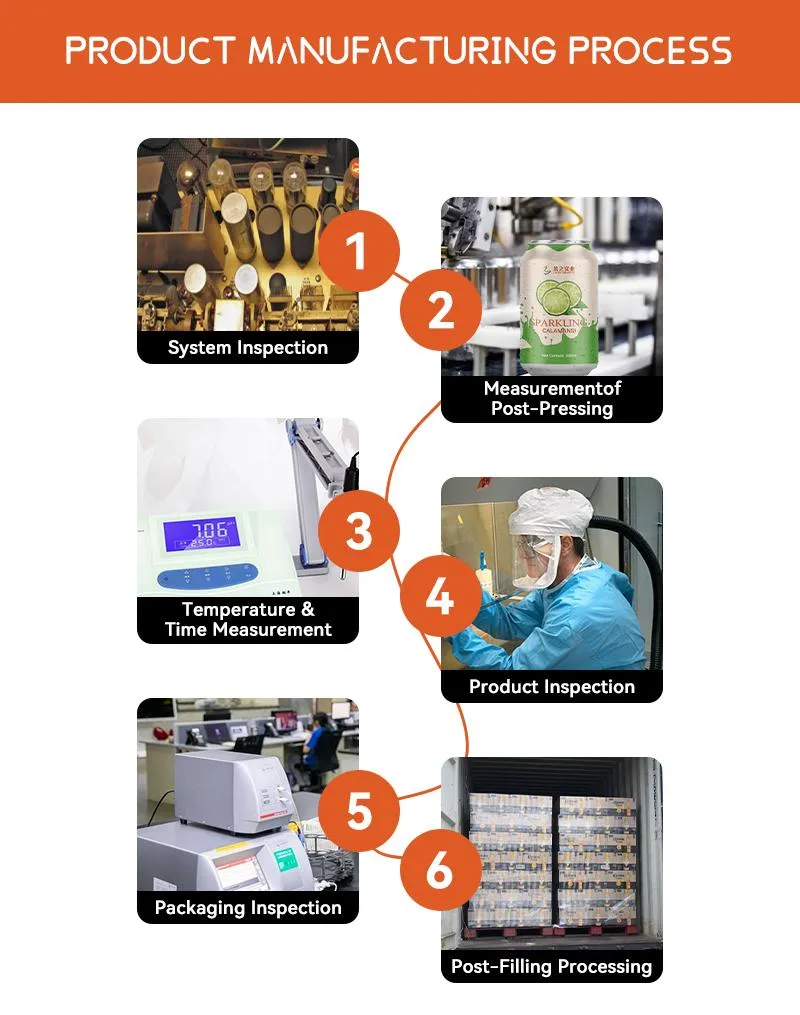 OEM Organic Lime Carbonated Sparkling Drink with Custom Logo