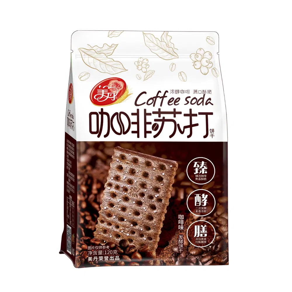 Hot Sale 388g Black Coffee Flavor Soda Cracker Coffee Soda Cracker
