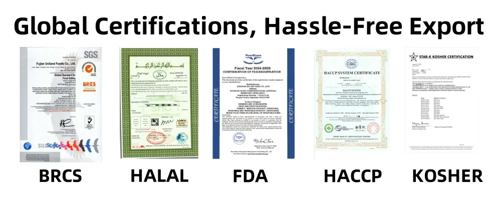 IQF Frozen Shiitake Whole Frozen Cultivated Mushroom