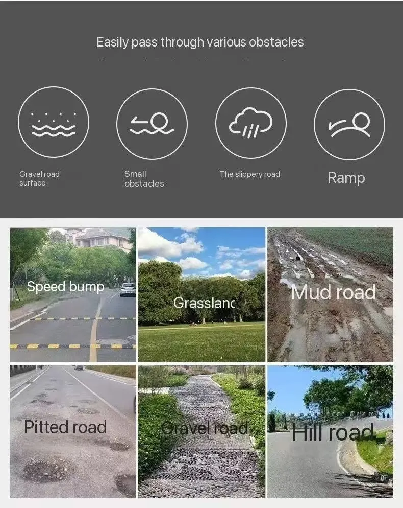 Elderly Four-Wheeled Mobility Scooter Disabled Assisted Folding Family Car with Battery for Handicapped Users