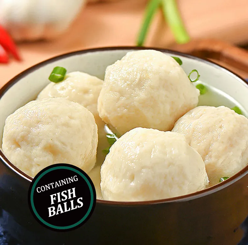 Factory OEM Healthy Low Calorie Japanese Style Delicious Seafood Fish Balls Udon Noodles Shelf Life 12 Month