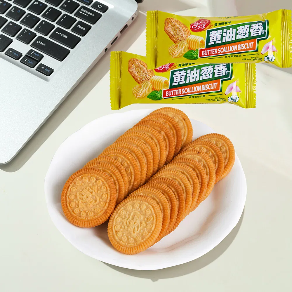 Bulk Weighing Crisp Butter Cracker Butter Scallion Biscuit in Stock