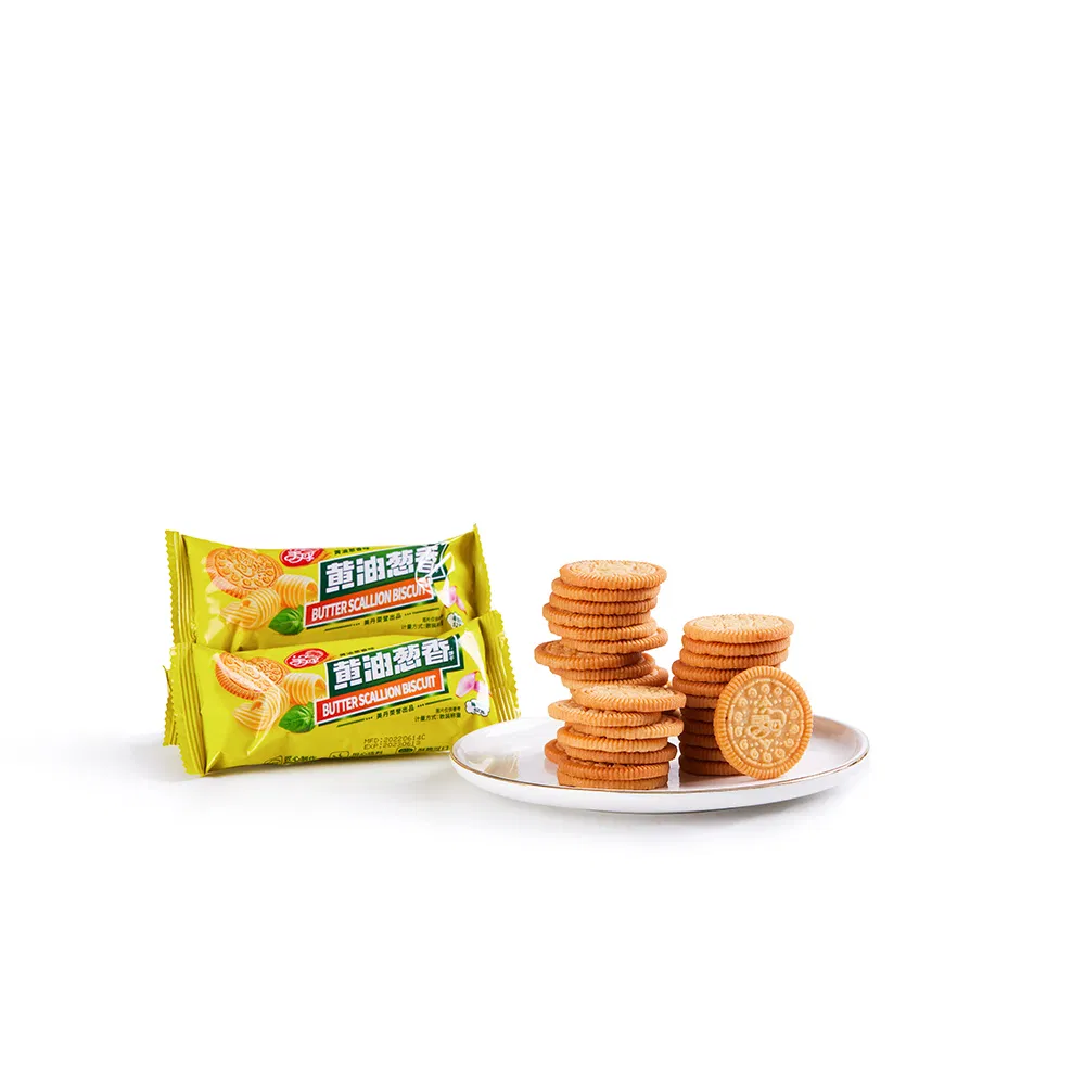 Bulk Weighing Crisp Butter Cracker Butter Scallion Biscuit in Stock