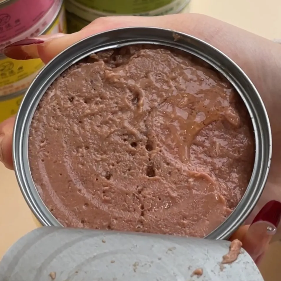 Wholesale Custom Label Healthy Natural Organic Formula Chicken / Tuna / Beef / Cod / Duck / Sea Snack / Fish Broth Sea Canned Pet/Cat Wet Food