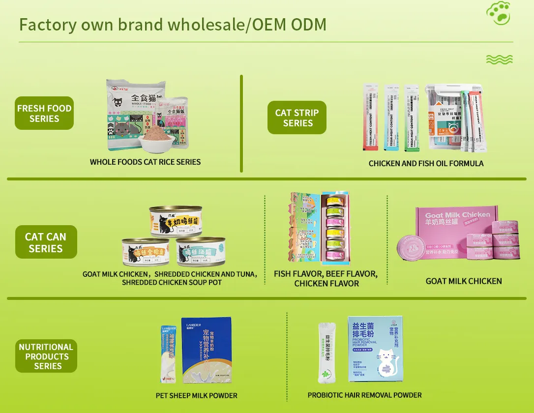 Wholesale Custom Label Healthy Natural Organic Formula Chicken / Tuna / Beef / Cod / Duck / Sea Snack / Fish Broth Sea Canned Pet/Cat Wet Food