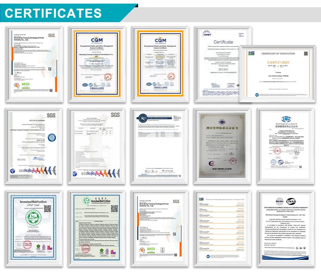 High Grade Nutritional Food Grade Food Ingredient Supplement with Certification Soy Protien Powder Isolate for Sausages Food Additive