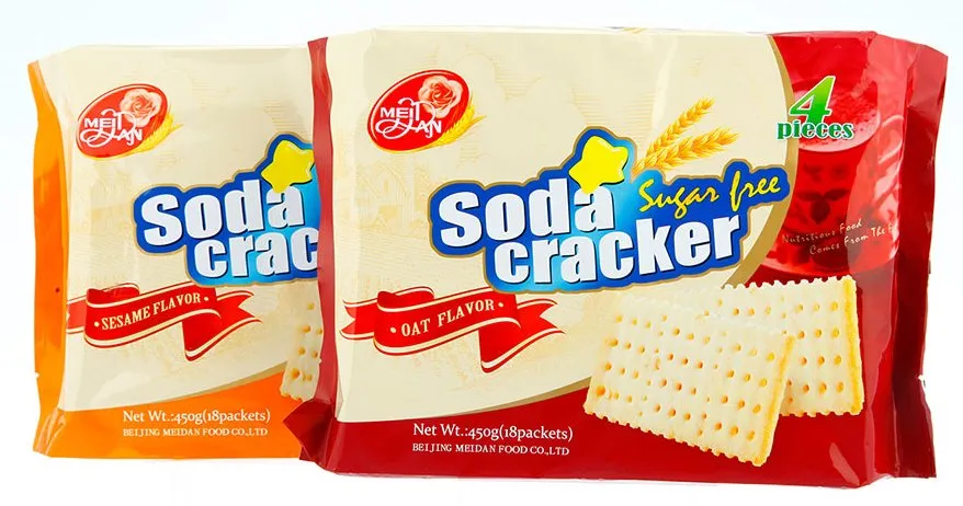 248g Sugar Free Calcium Soda Biscuit Salty Soda Cracker