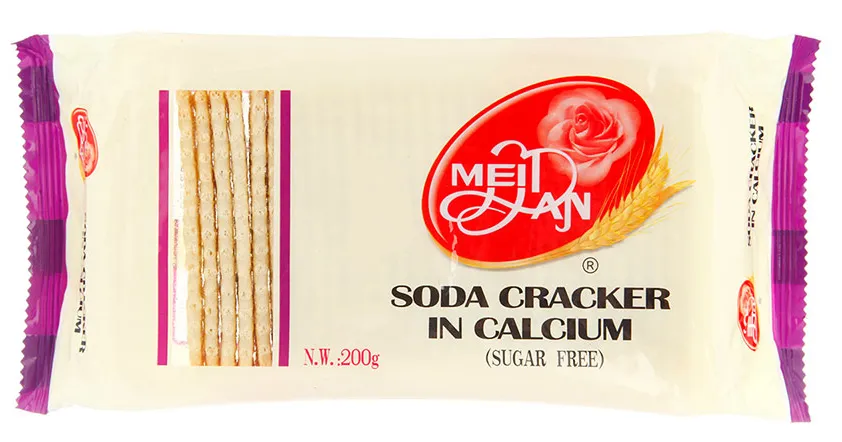 200g Sugar Free Calcium Biscuit Salty Soda Cracker Manufacturer
