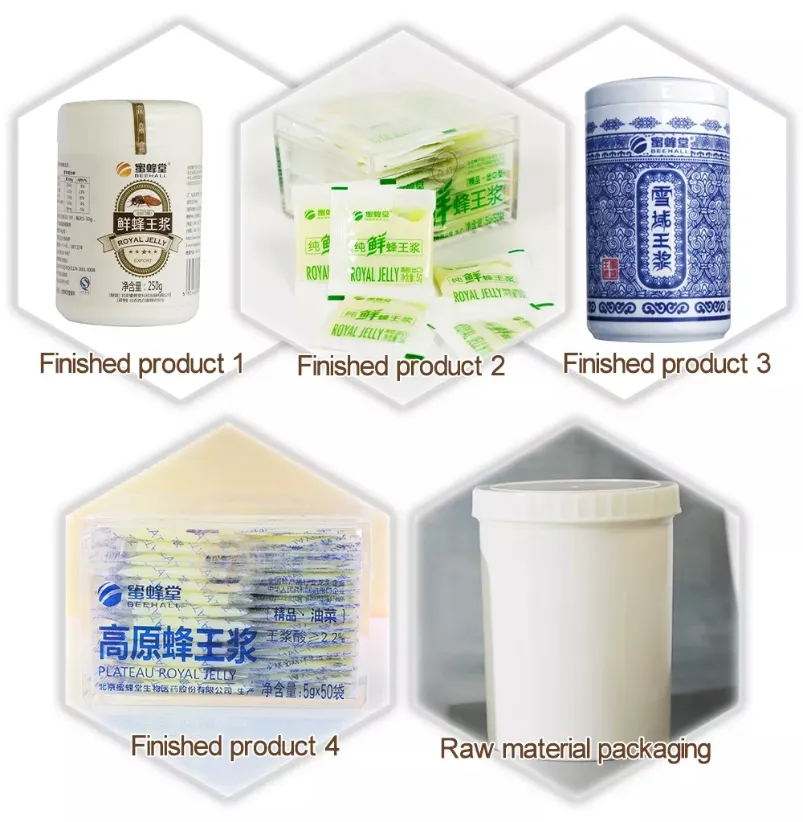 Beehall Health Food Supplier Hot Sale 100% Pure Natural Royal Jelly for Natural Energy