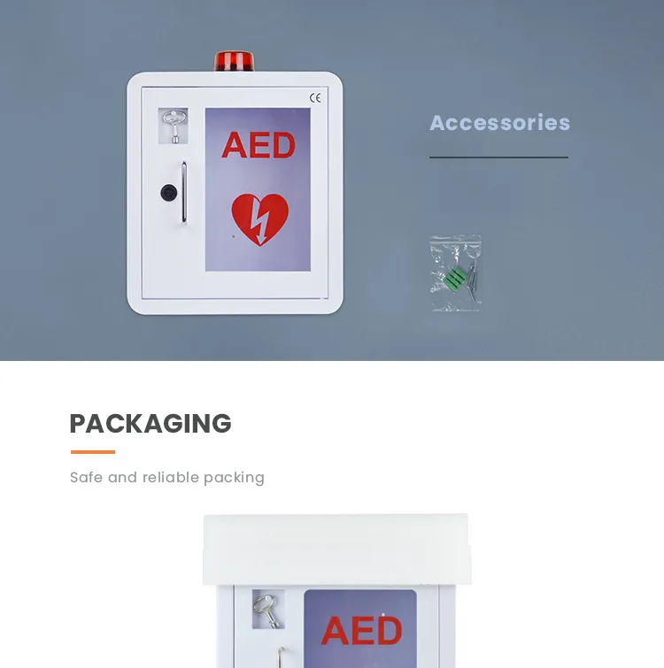 Wap Branded M2b Customize Logo Defibrillator Aed Wall Mount Cabinet for First Aid Use