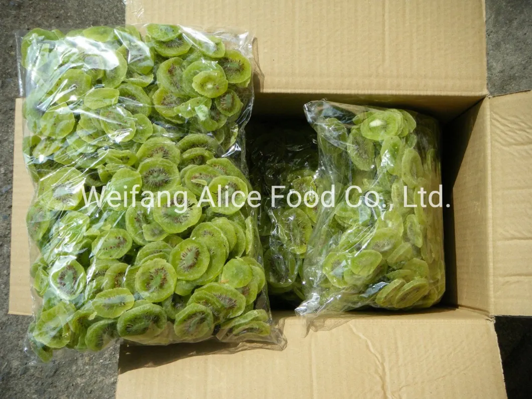 China Wholesale Dried Fruits Price Dry Kiwi Sliced Shape Kiwi