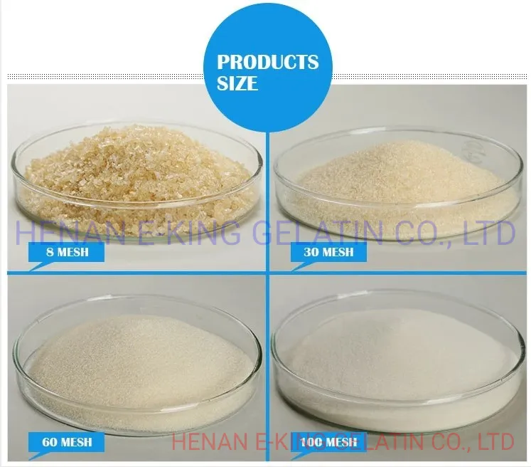Halal Food Grade Gelatin 120 Bloom 160 Bloom Used in Food Industry