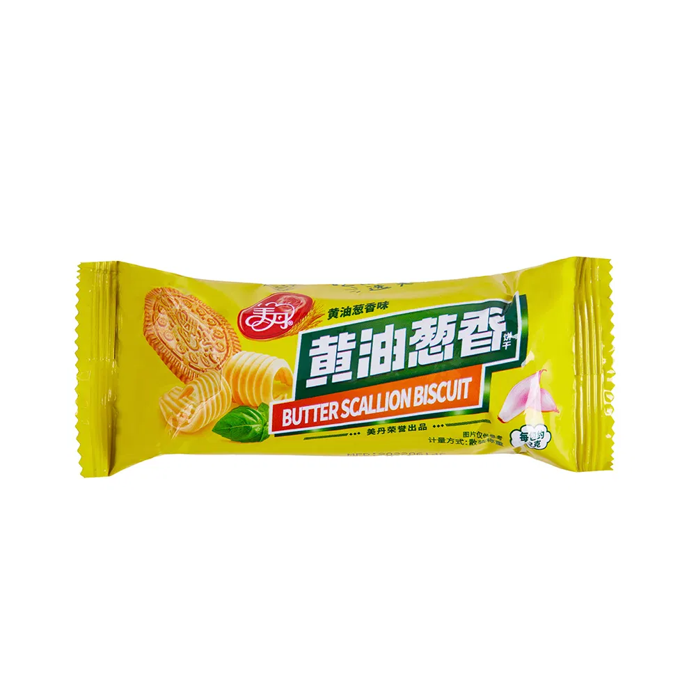 Brown Crisp Butter Cracker Rich Scallion Flavor Butter Scallion Biscuit in Stock