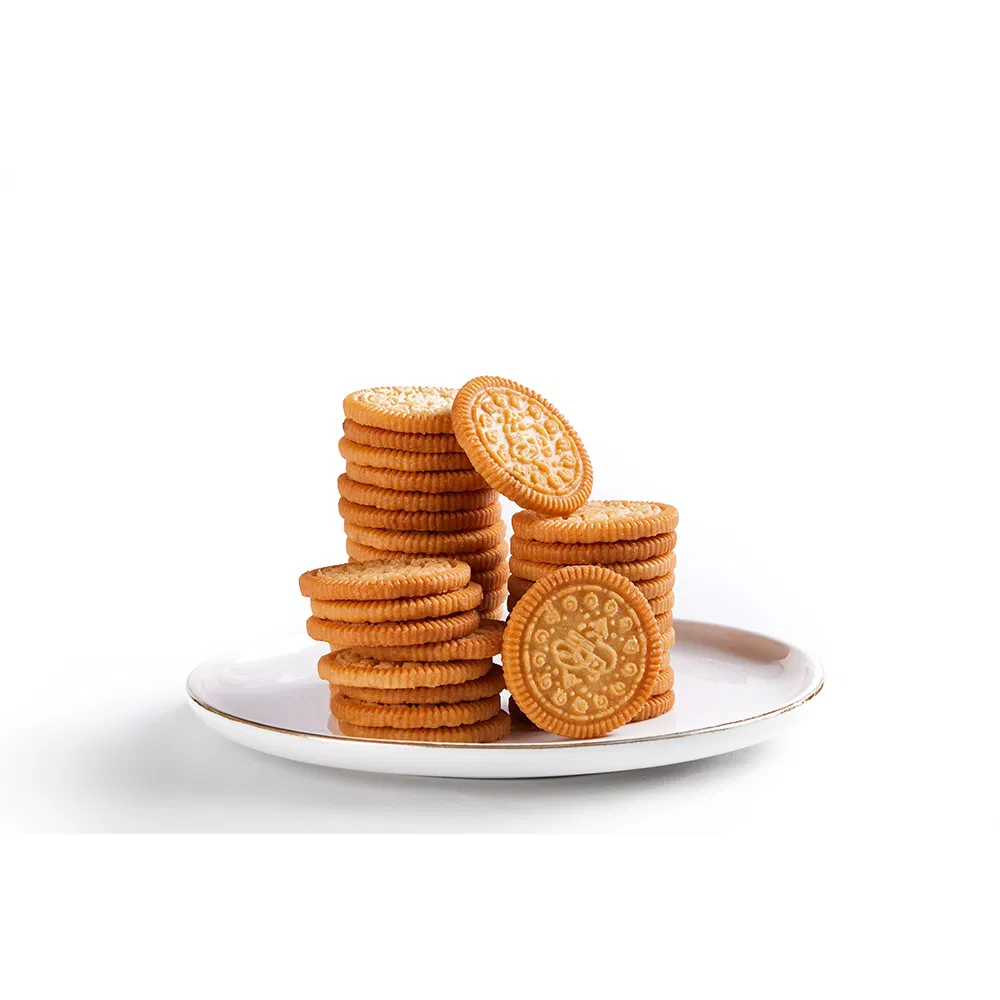 Brown Crisp Butter Cracker Rich Scallion Flavor Butter Scallion Biscuit in Stock