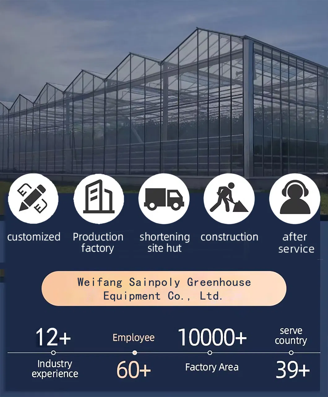 China Factory Price Professional Glass Greenhouse