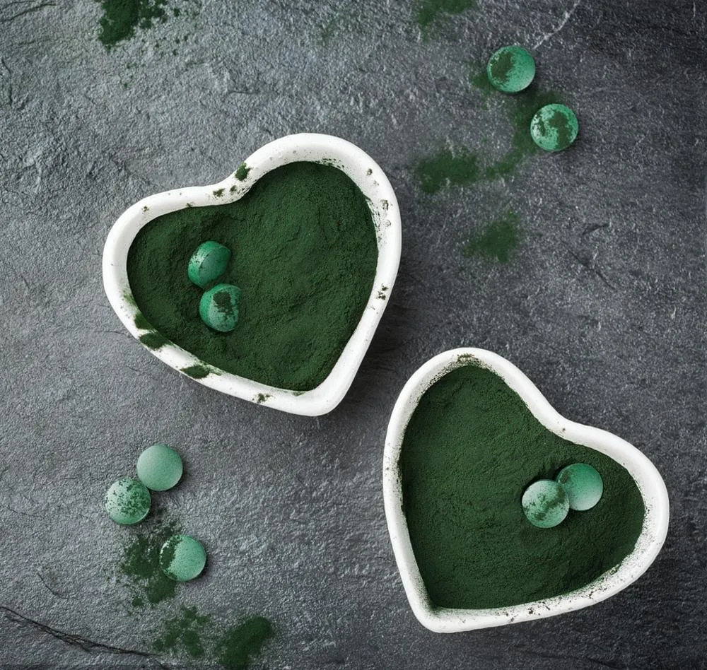 Hot Sale Health Organic Food Dark Green 100% Pure Spirulina Powder