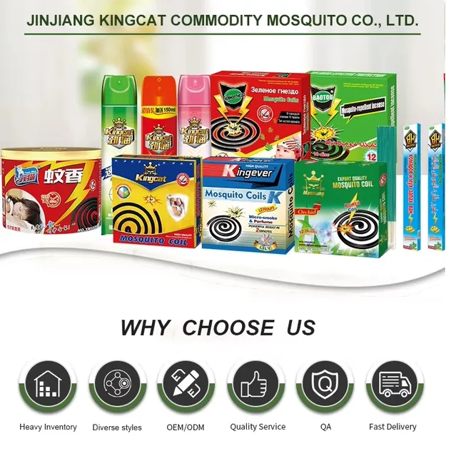 Kingcat Micro-Smoke Black Mosquito Coil for Outdoor Use in China