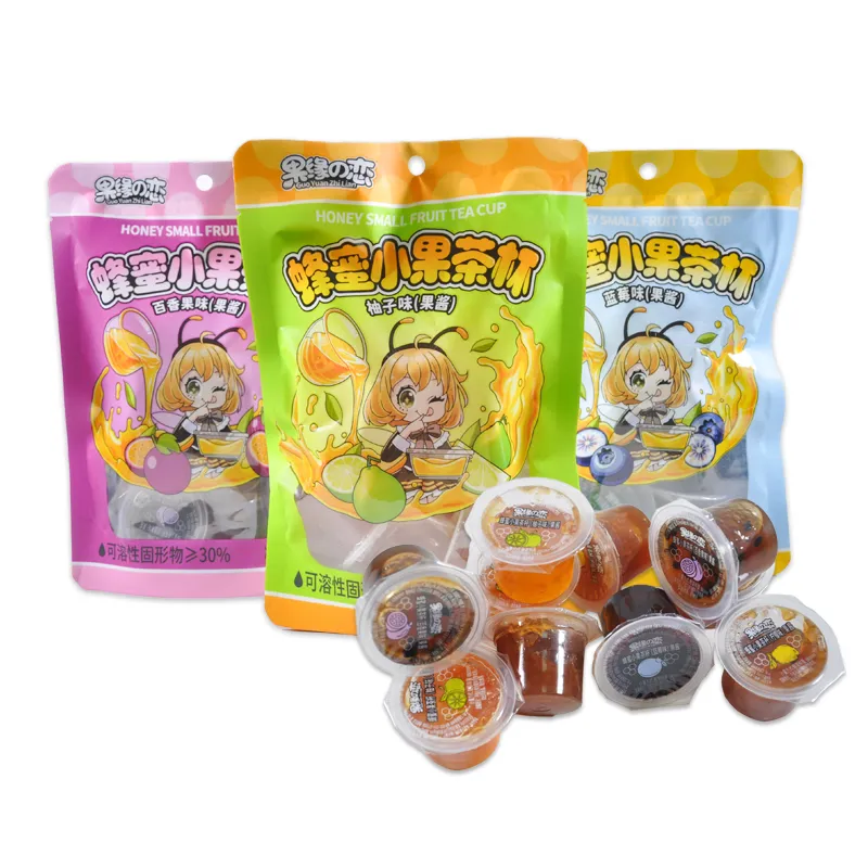 Honey Fruit Tea Cup, Honeycomb Honey Lemon, Grapefruit Flavor, Jam Honey Tea