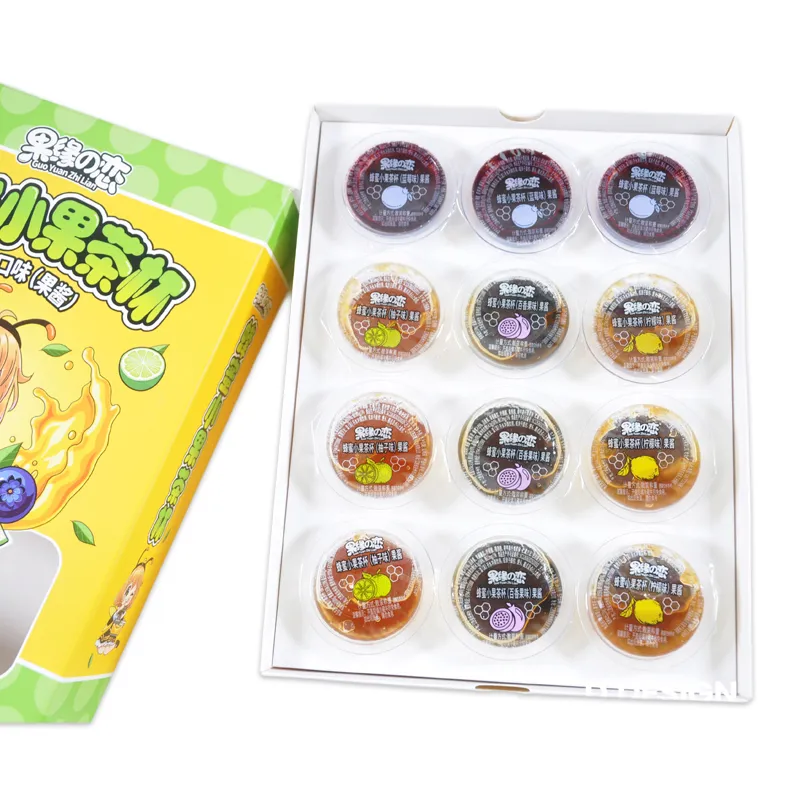 Honey Fruit Tea Cup, Honeycomb Honey Lemon, Grapefruit Flavor, Jam Honey Tea