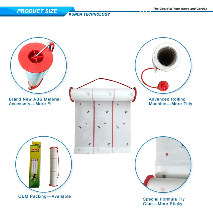 Indoor Hanging Fly Glue Trap Fly Glue Roll
