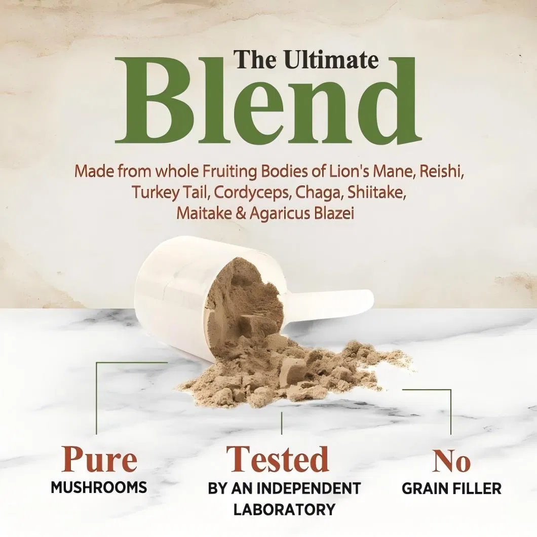 Mushroom Powder for Pet Daily Nutrition Immune Booster Pet Supplement OEM