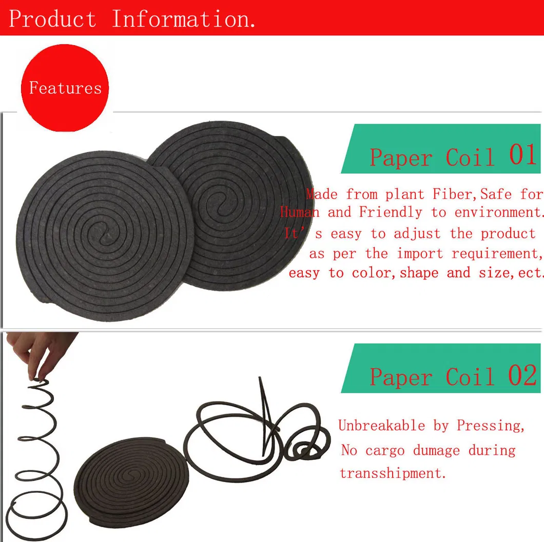Plant Fiber Mosquito Coil Pest Control Repellent Natural Paper Mosquito Coil