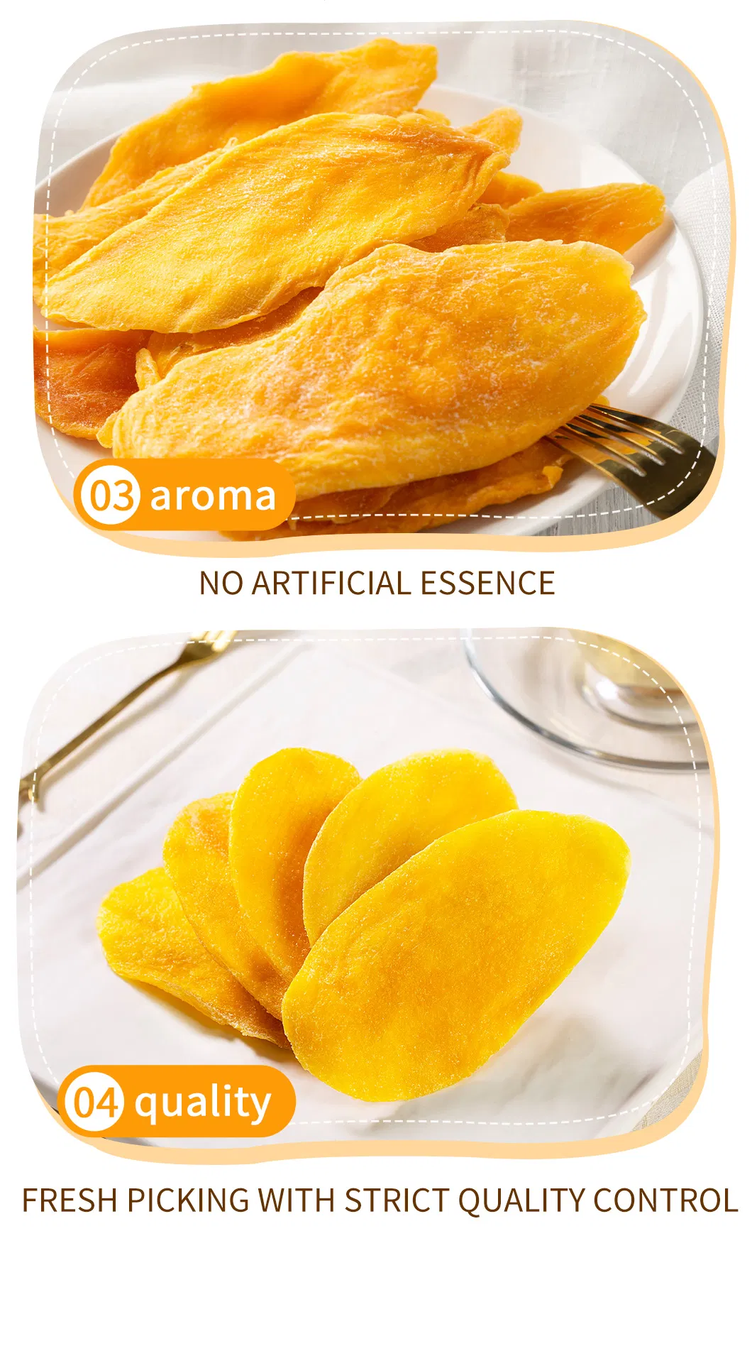 Organic Cultivate Air Dry Food Mango Slice