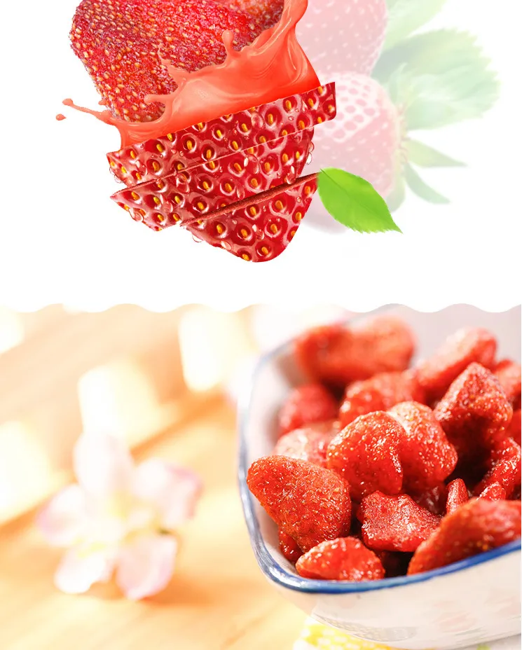 Natural Dry Fruit Dried Strawberry Sweet Fruits Slices Preserved Strawberry Fruit
