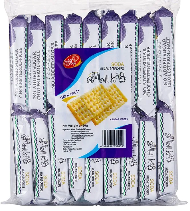 100g Sugar Free Rich in Calcium Soda Biscuit Soda Cracker