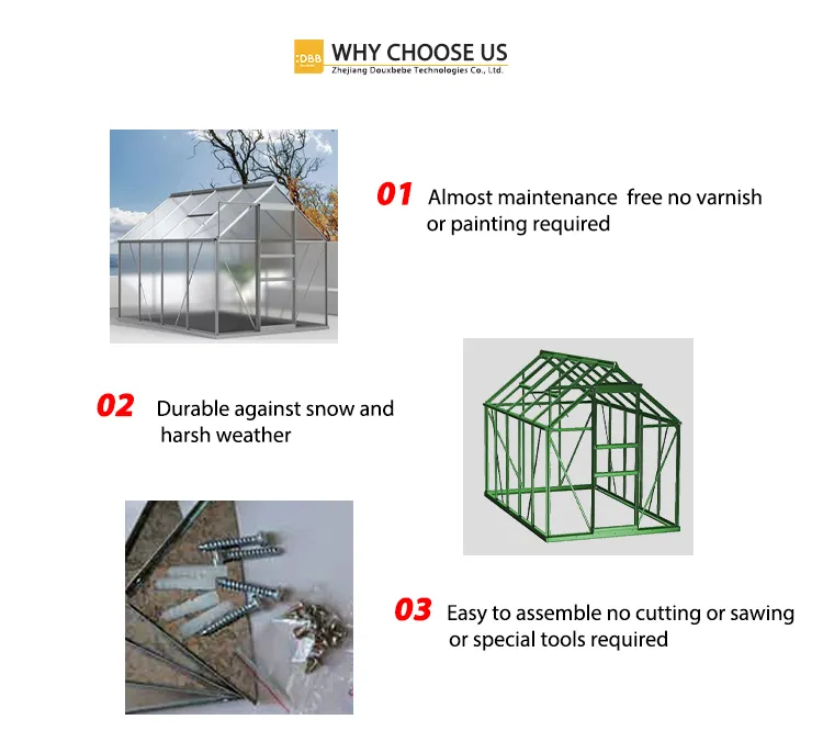 Single Sliding Door Aluminum Frame Glasshouse