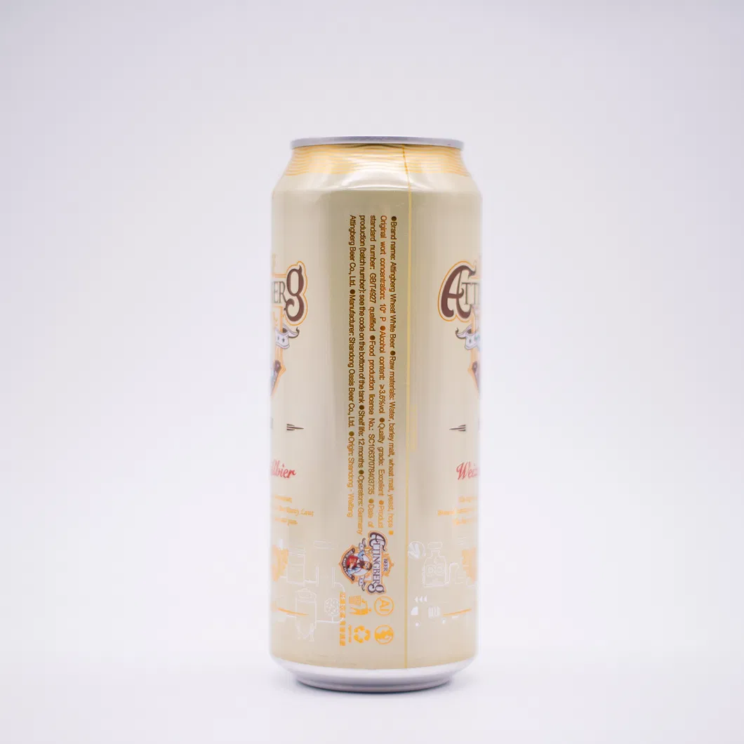 Attingberg Delightful Witbier White Beer 500ml Drink for Relaxation 3.6%Vol