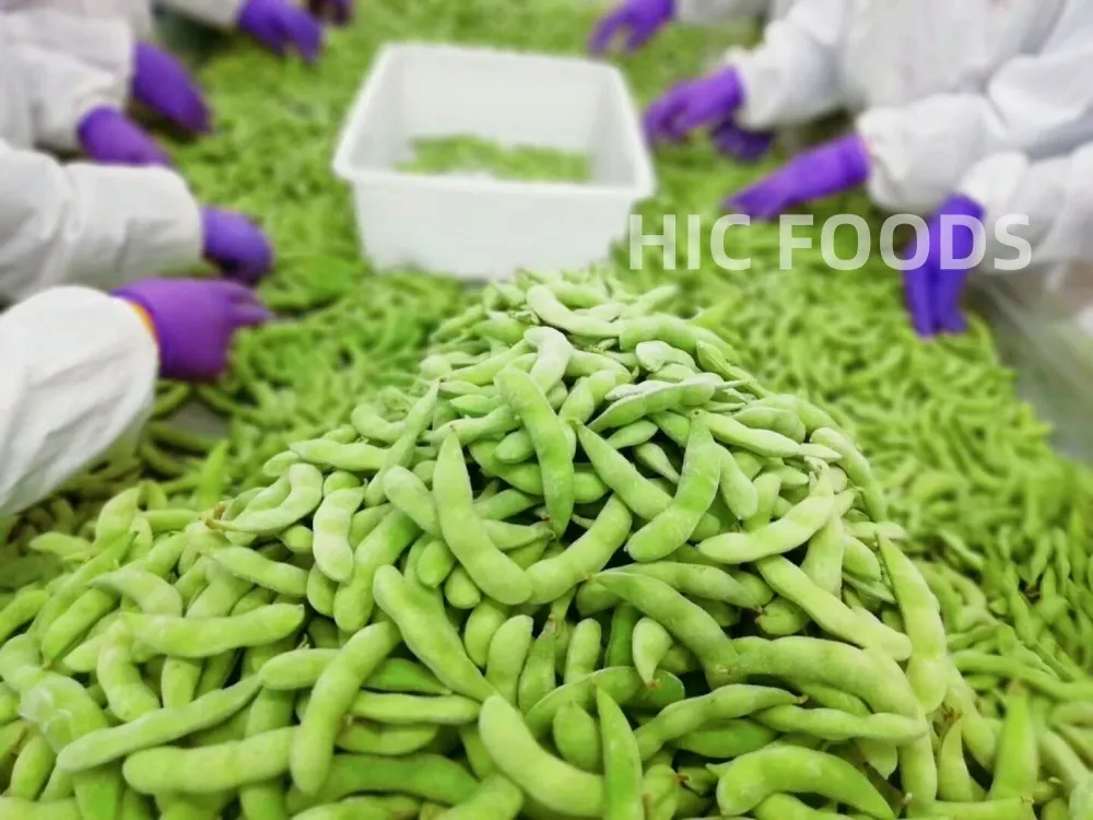 75 and Emerald Varieties of Frozen Vegetable Edamame Pods