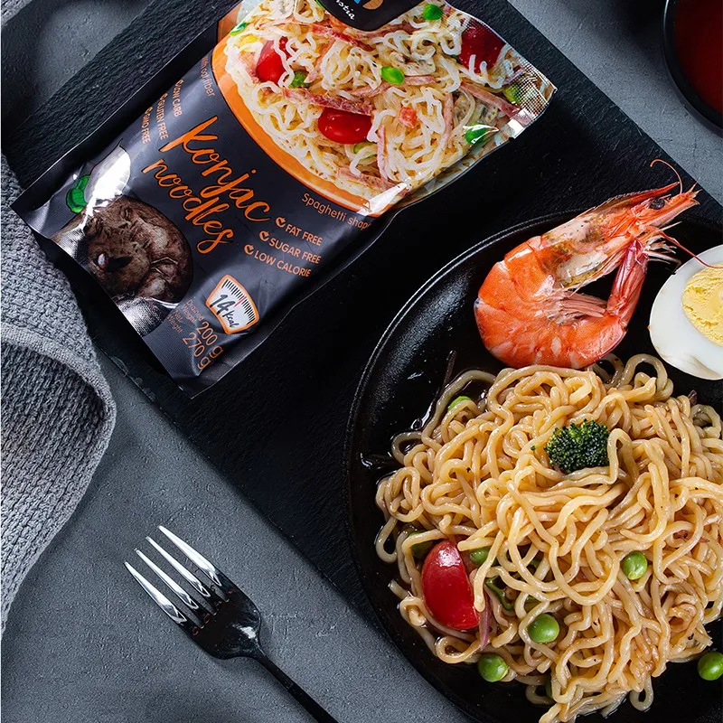 Japanese Organic Konjac Root Tofu Keto Konnyaku Skinny Pasta Spaghetti Fettuccine Shirataki White Yam Konjac Jelly Noodles Food for Weight Loss From Hethstia