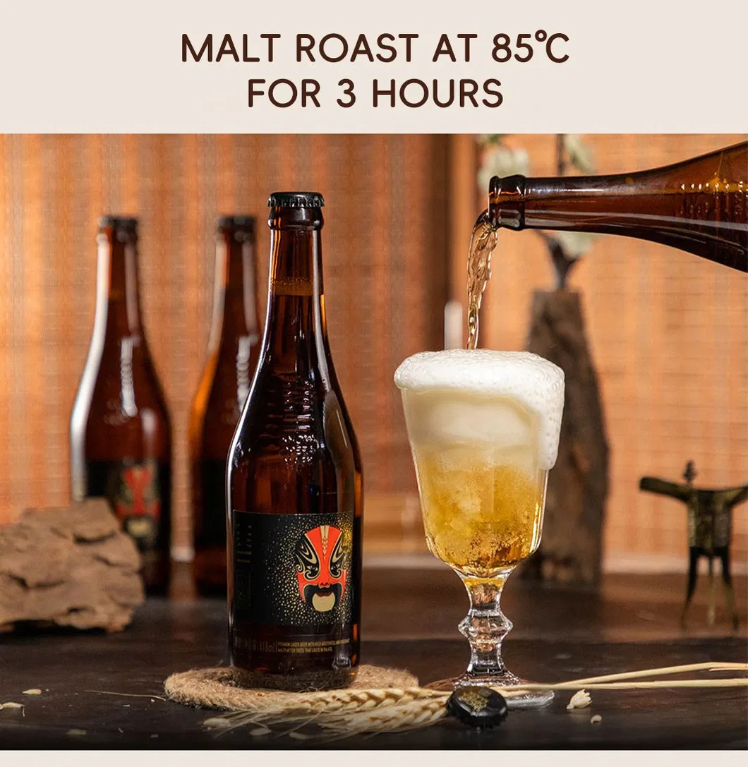 Premium Quality Snow Beer Opera Mask Series Bottle Packaging Lager Beer