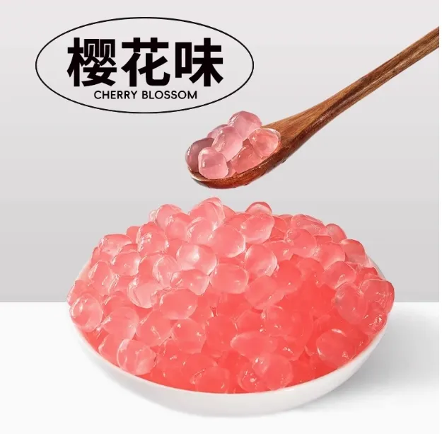 Green Grape-Flavored Konjac Jelly Balls Crunchy Boba Pearls