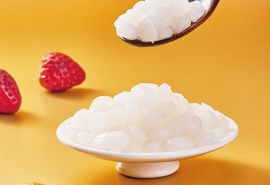 Green Grape-Flavored Konjac Jelly Balls Crunchy Boba Pearls