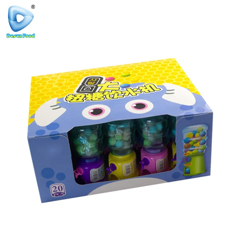 Wholesale Plastic Colorful Drinking Machine Dispenser Toys with Candy