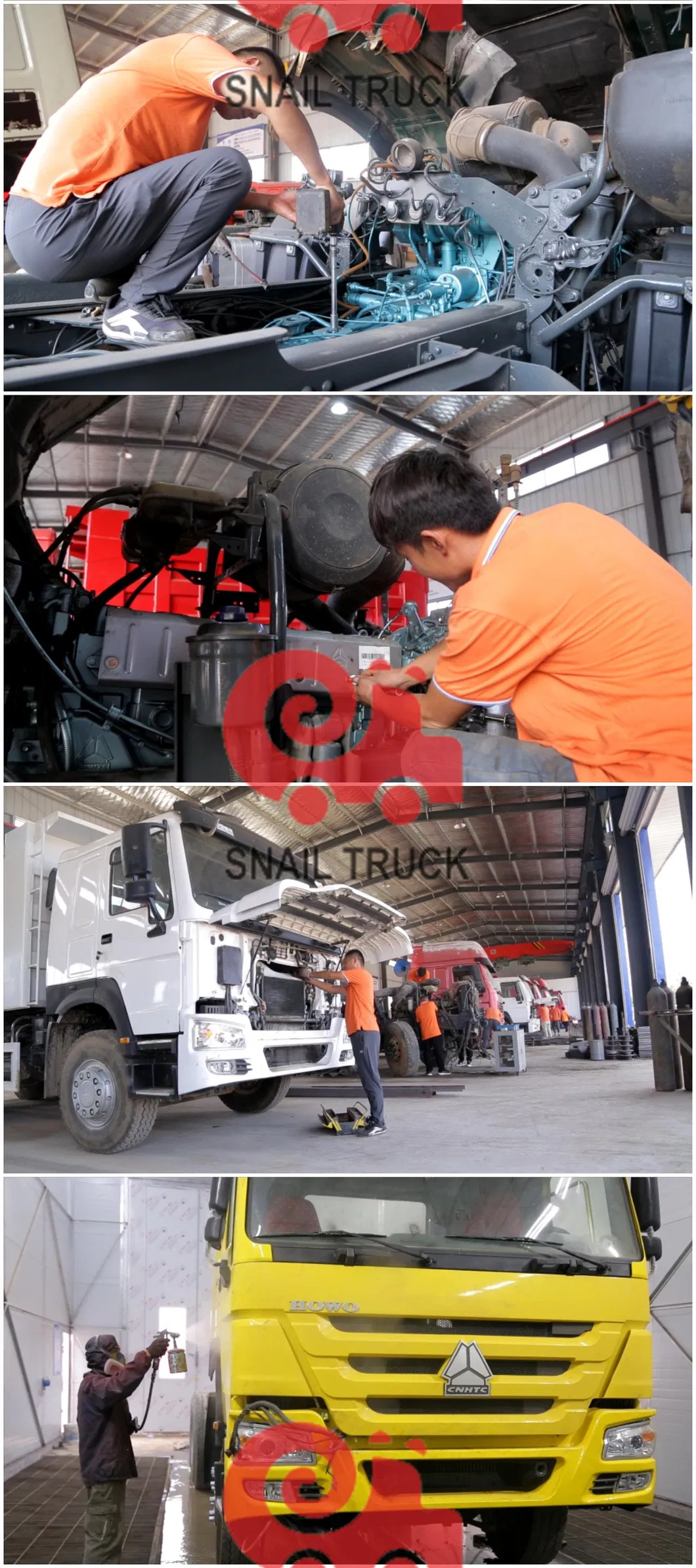 Used Sinotruk 10 Tires 6X4 A7 CNG Tractor Truck 371/375/420HP HOWO Truck Tractor Head Price