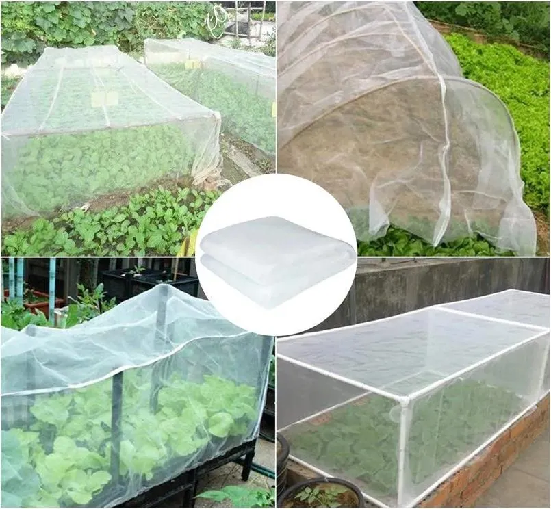 4X50m 100gsn Mesh 60 Anti-Insect Net Mesh Insect Netting for Vegetable Gardens
