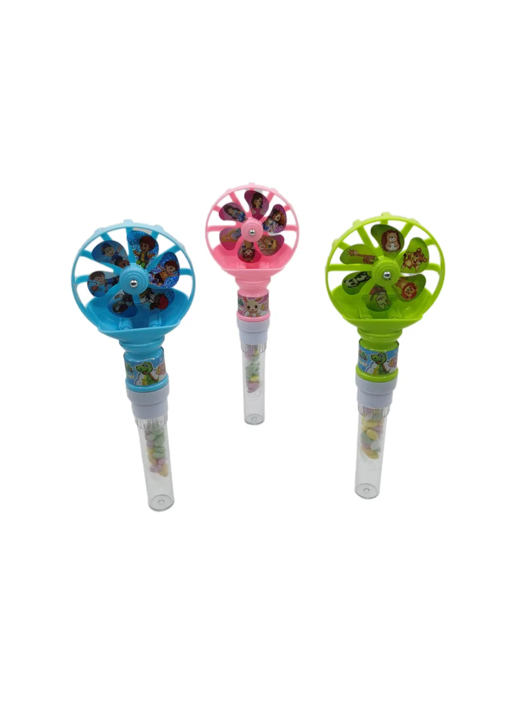 Summer Winmill Fan with Candy Toy Chilren Fan Candy Toy Kids Summer Fan Candy Toy