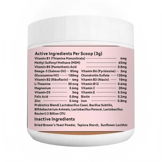 Multivitamin Mineral Powder for Dogs and Cats Daily Nutrition Immune Booster OEM Manufacturer