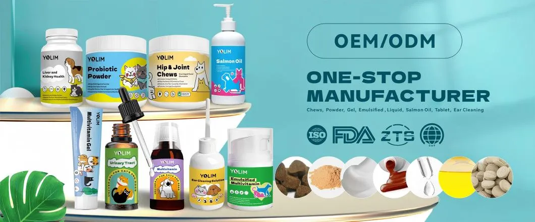 Multivitamin Mineral Powder for Dogs and Cats Daily Nutrition Immune Booster OEM Manufacturer