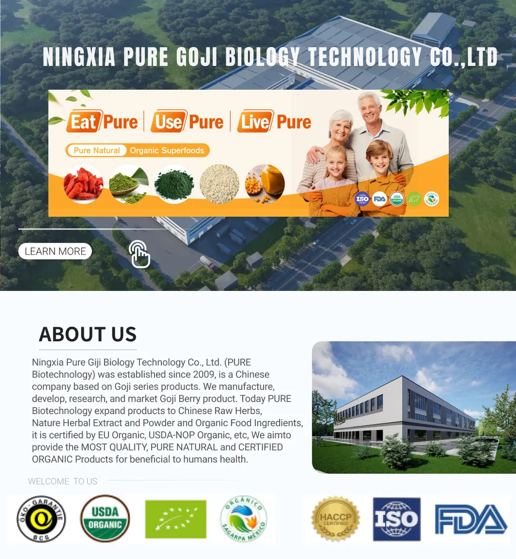 Premium Organic NFC Goji Juice Puree for Wellness