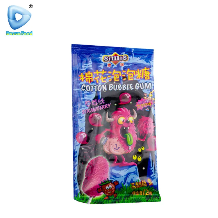 Hot Selling Wholesale Fruit Flavour Bubble Gum Marshmallow Candy