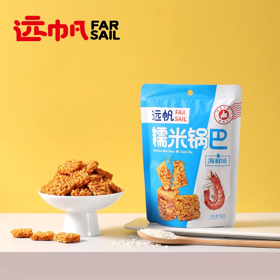 Flavorful Glutinous Rice Crispy Rice Snacks Food